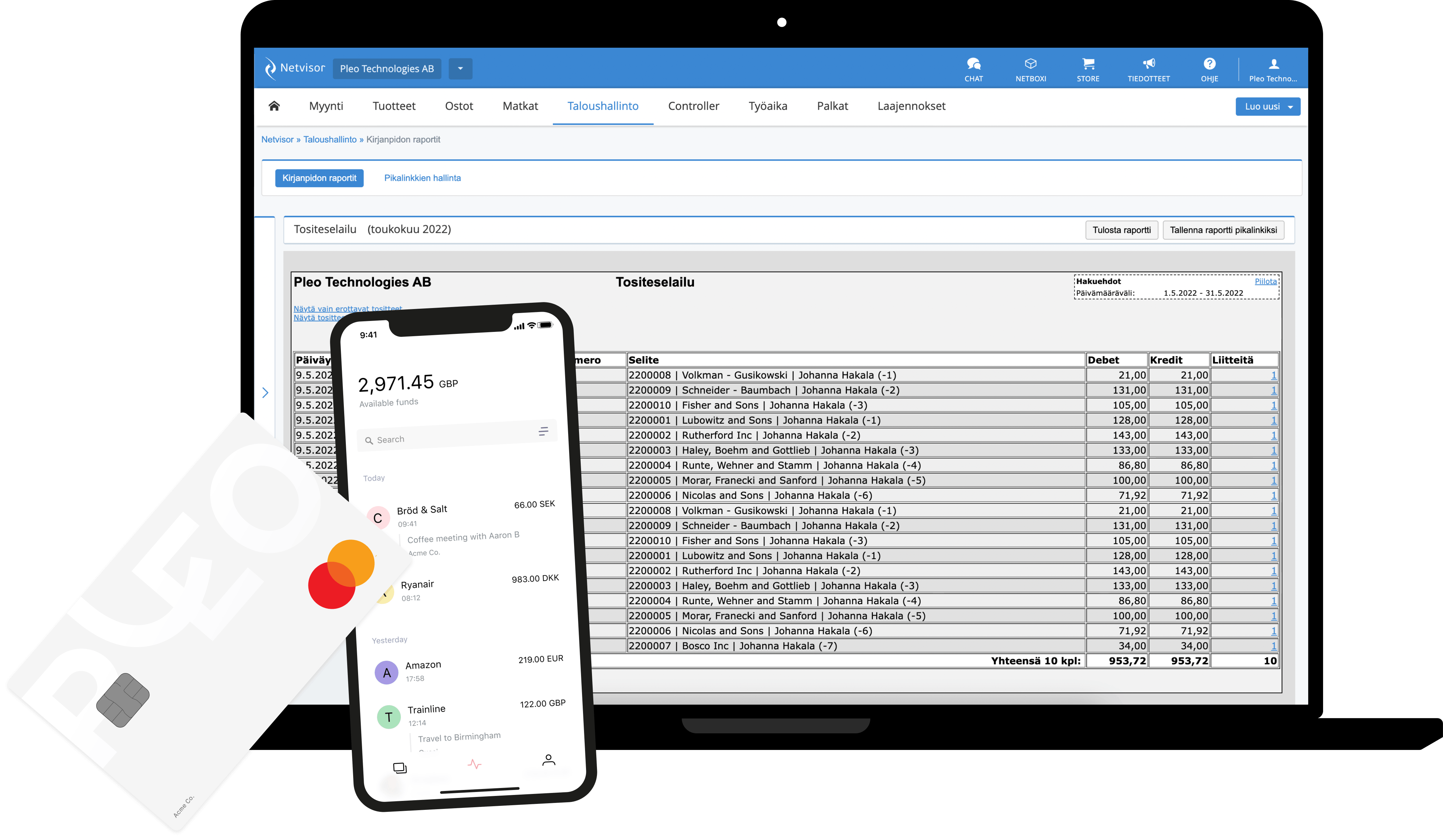 Pleo used with Netvisor